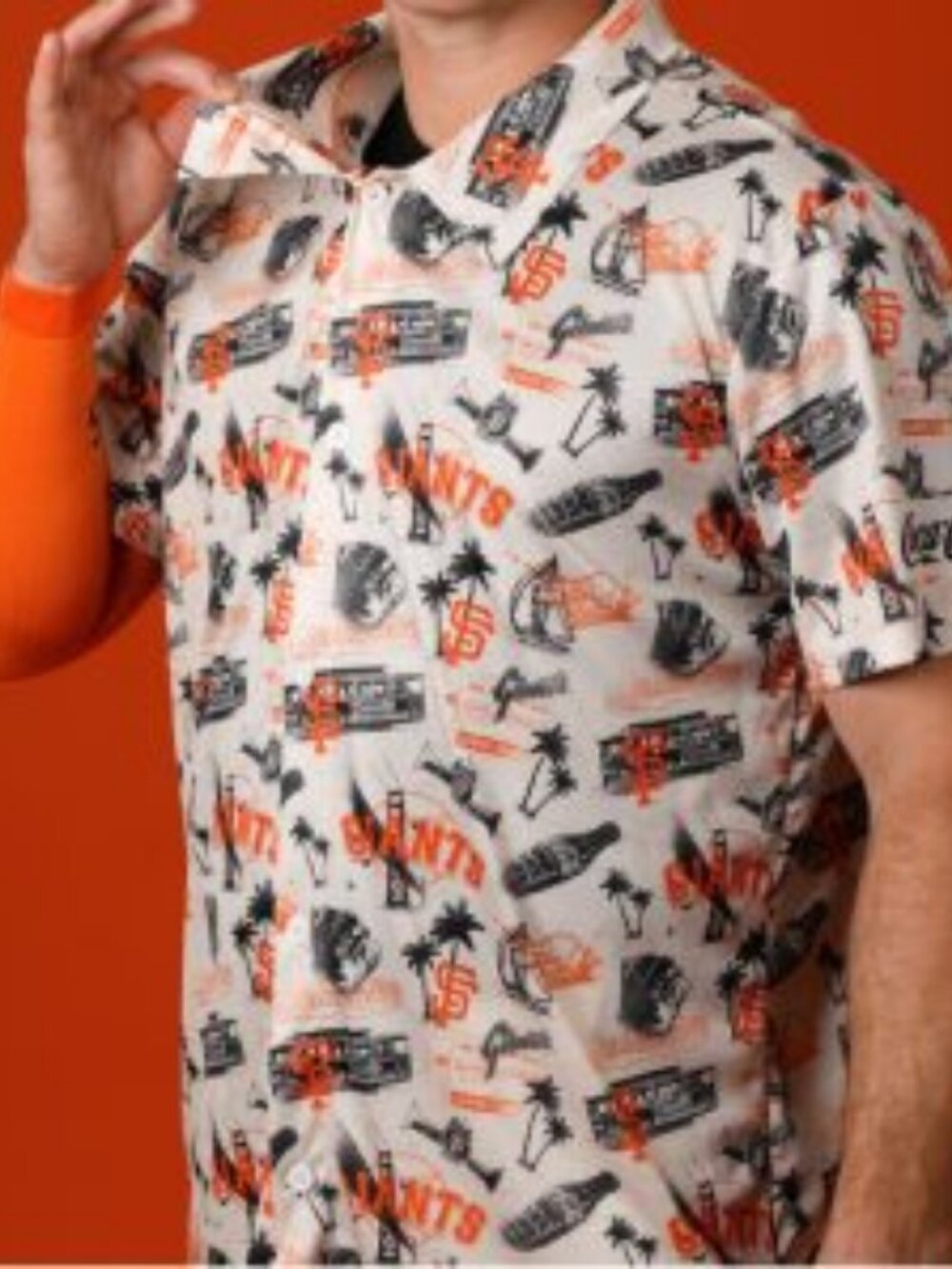 New San Francisco Giants 2025 Aloha Give Away Shirt Medium